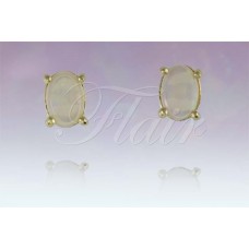 Medium Clawset Oval Gold Plated